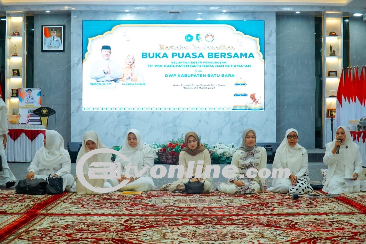 Buka Puasa Bersama TP PKK Batu Bara, Ny. Sumela Nizhamul Ajak Tingkatkan Amal Ibadah