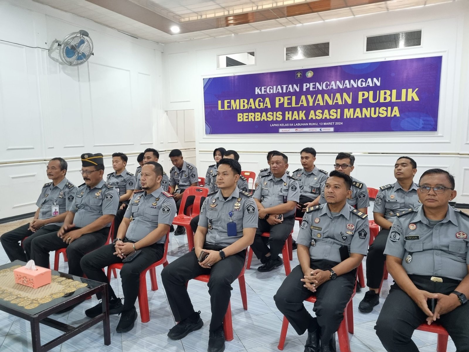 Komitmen Berantas Pungli dan Gratifikasi, Lapas Labuhan Ruku Ikuti Sosialisasi Penguatan Pemberantasan Pungli dan Gratifikasi