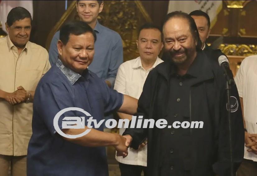 Prabowo Bersyukur atas Ucapan Selamat Surya Paloh Usai Kemenangan Pilpres
