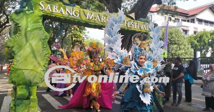Sabang Marine Festival 2024, Pawai Budaya Memukau dengan Sentuhan Bahari