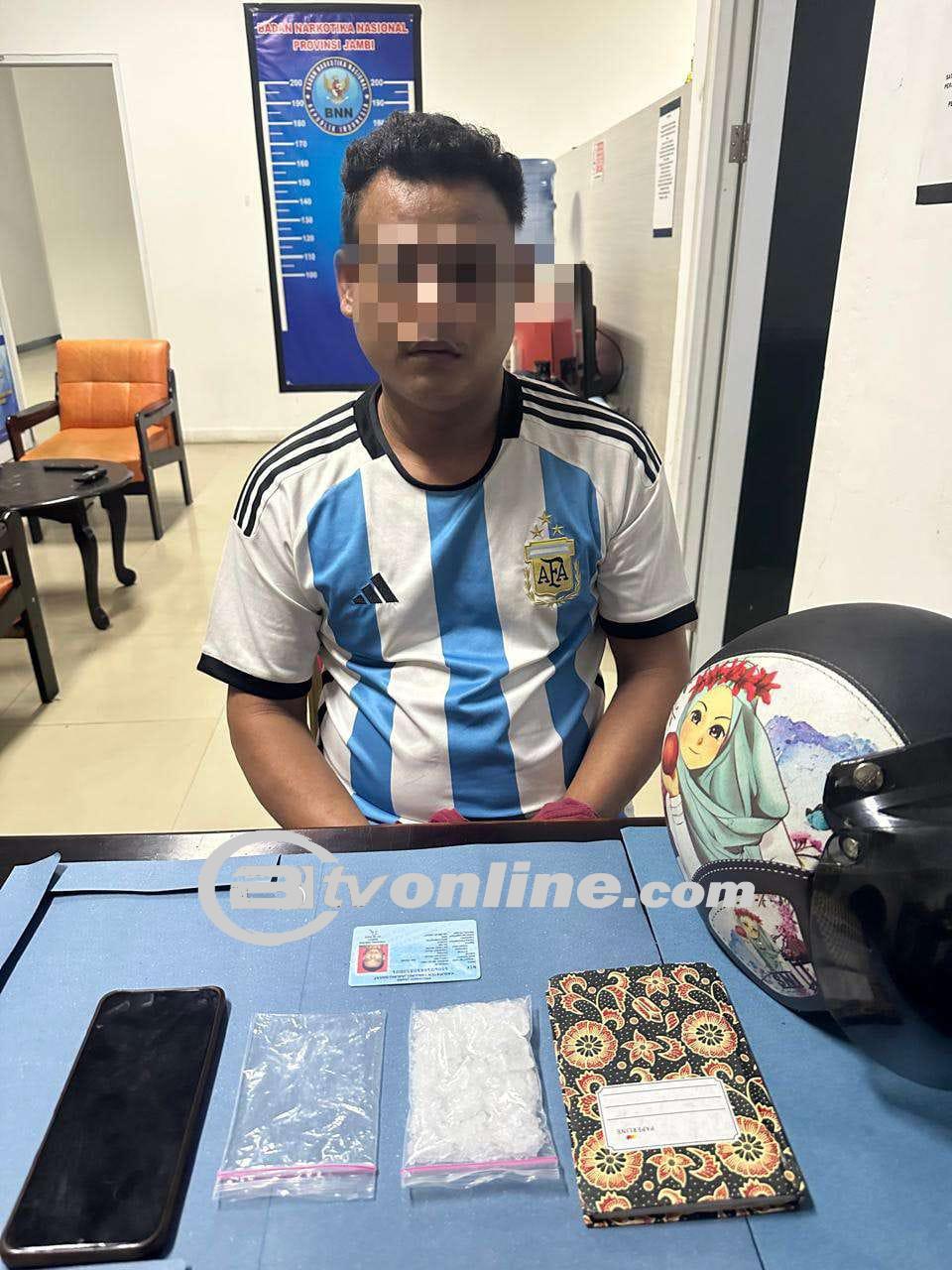 Miliki Sabu 48,45 Gram Pria Batang Asam Tanjabbarat Diamankan Tim Brantas BNNP Jambi