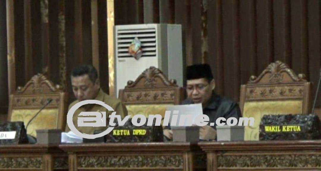 Rapat Paripurna Penetapan Program Pembentukan Peraturan Daerah Tahun 2024