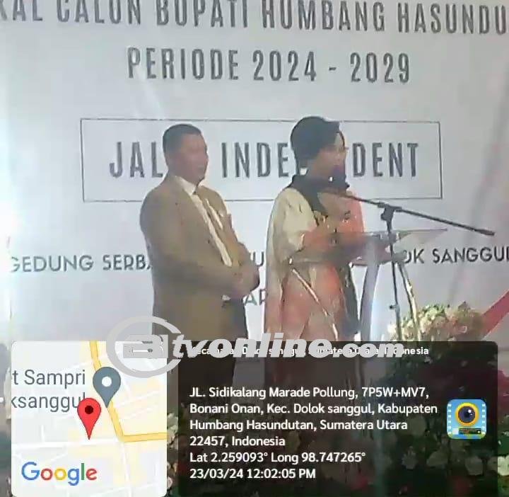 Deklarasi Yunita Rebeka Marbun Bakal Calon Bupati Humbahas Priode 2024-2029