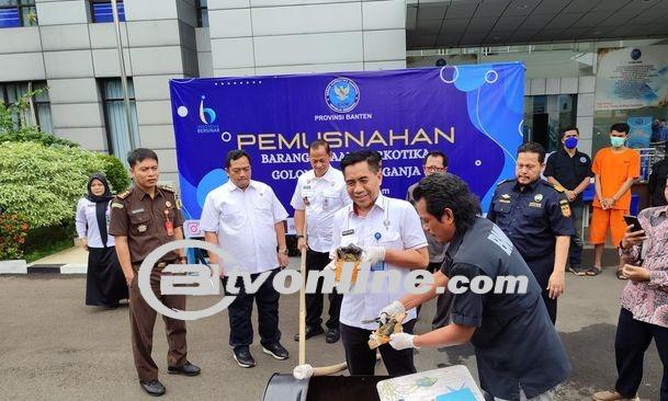 BNN Provinsi Banten Ungkap Pengiriman Ganja Melalui Alamat Fiktif dari Medan ke Tangerang