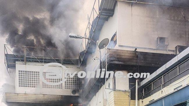 Kebakaran  Gedung Olahraga dan Cafe Bengawan Sport di Solo, Diduga Korsleting Listrik