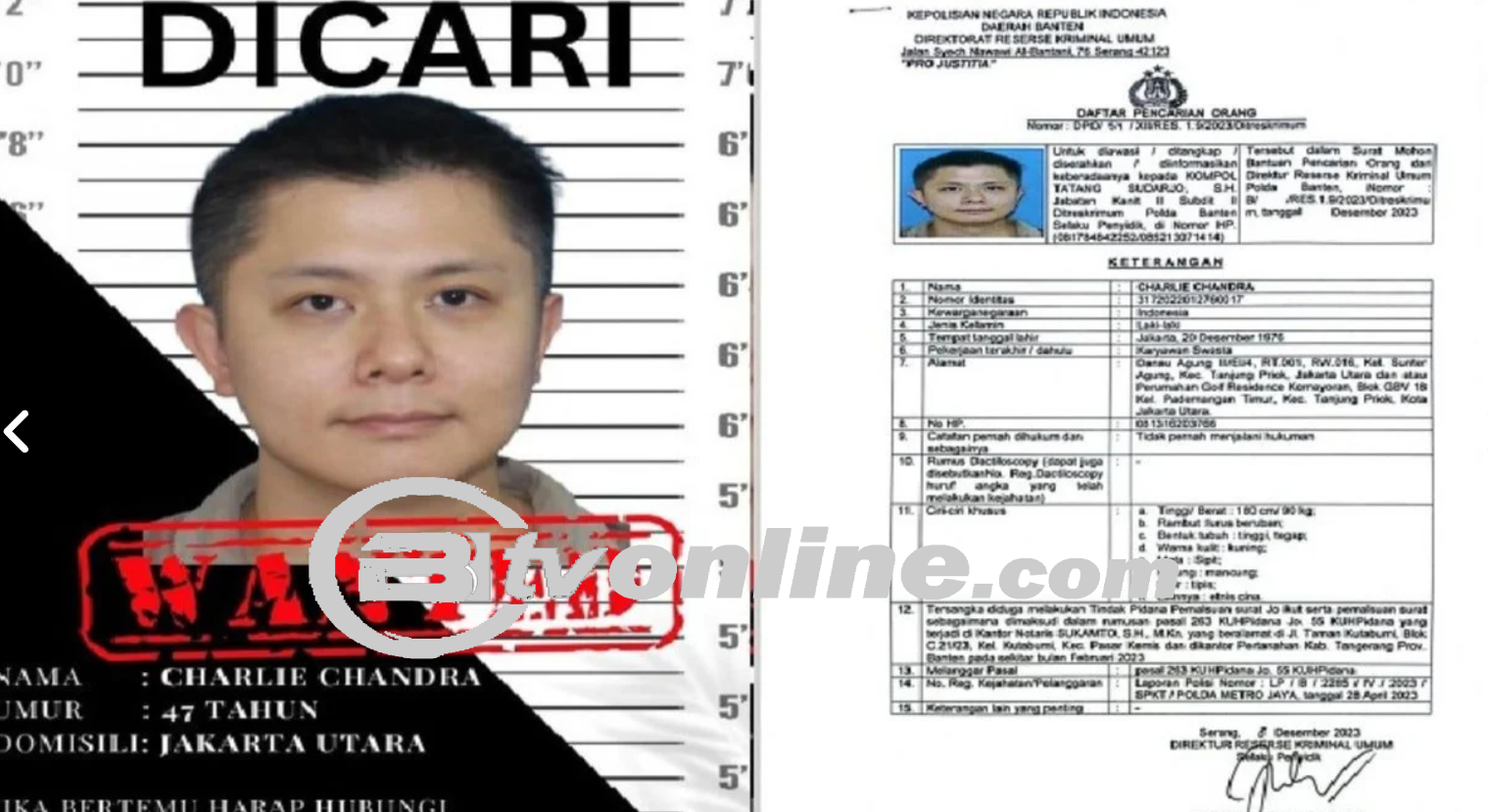 Charlie Chandra Ditangkap: Kisah Pemalsu Surat Tanah yang Viral di Media Sosial