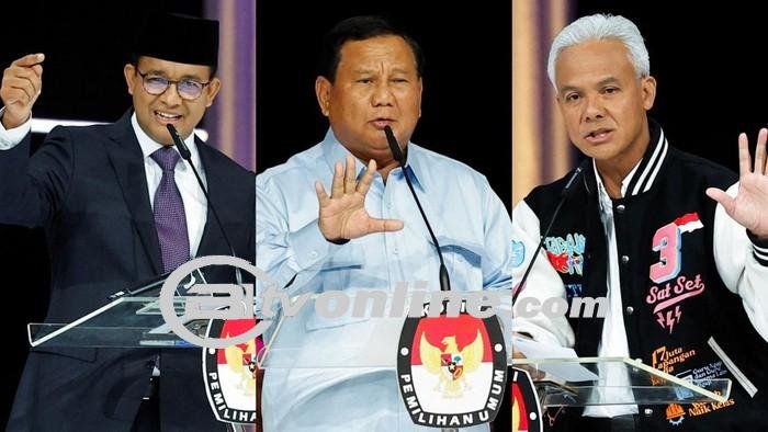 Prabowo-Gibran Unggul Tipis atas AMIN di Jakarta, Disusul Ganjar-Mahfud