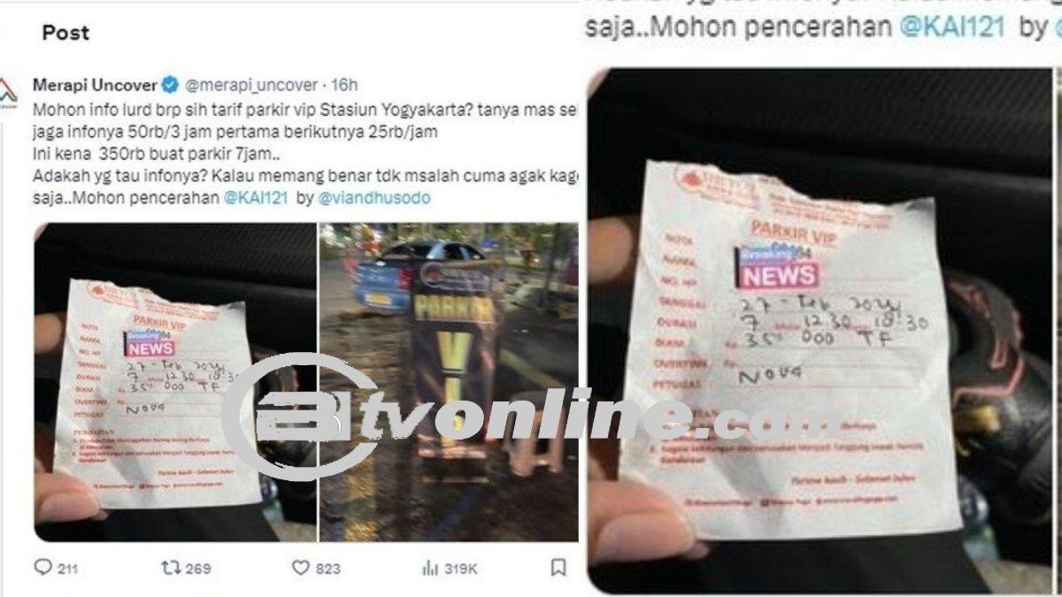 Parkir VIP Rp.350 Ribu di Stasiun Tugu Jogja Menuai Kontroversi, Dishub dan Pemerintah Kota Gerak Cepat