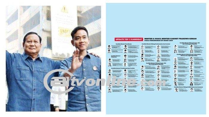 TKN Tegaskan Poster Daftar Menteri Terbaru Yang Viral Bukan dari Prabowo-Gibran