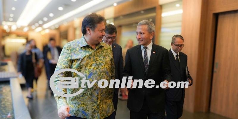 Sinergi Diplomasi Ekonomi, Airlangga dan Menlu Singapura Gencarkan Investasi Digital di IKN