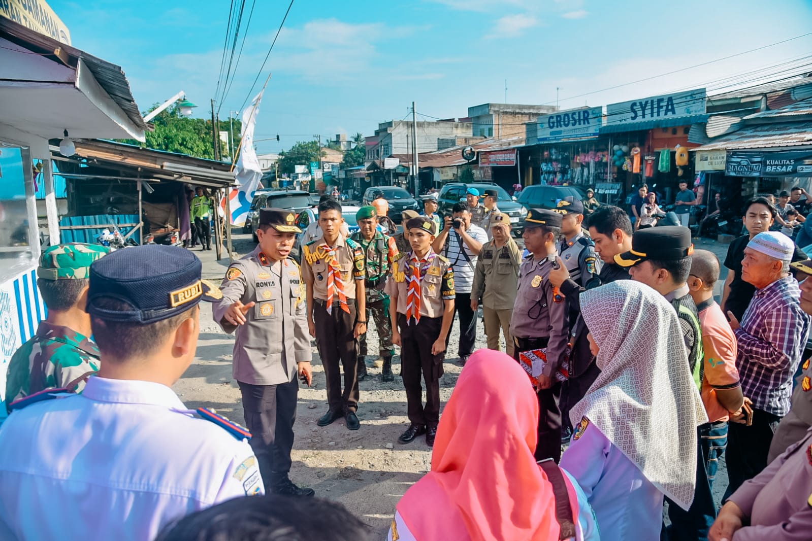 Pj. Bupati Batu Bara Bersama Wakapolda Sumut Cek Pospam Ops Ketupat Toba 2024