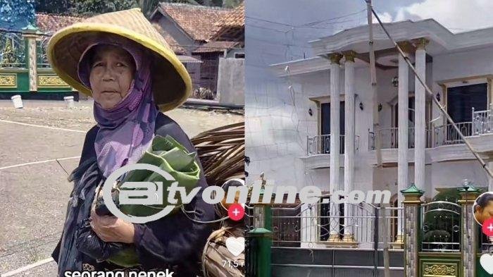 Geger! Sosok Nenek Pembawa Daun Kering Ternyata Sultan dari Kampung, Punya Rumah Bak Istana