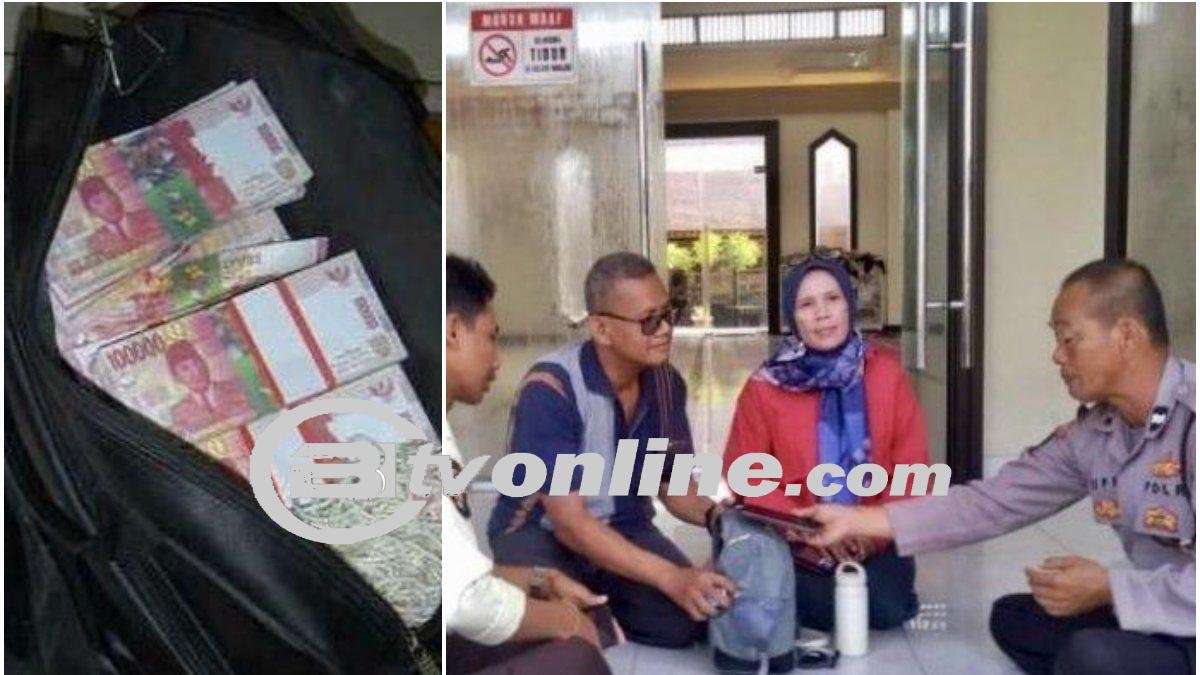 Aiptu Supriyanto Kembalikan Tas Pemudik Berisi Uang Rp 100 Juta yang Tertinggal di Lampung