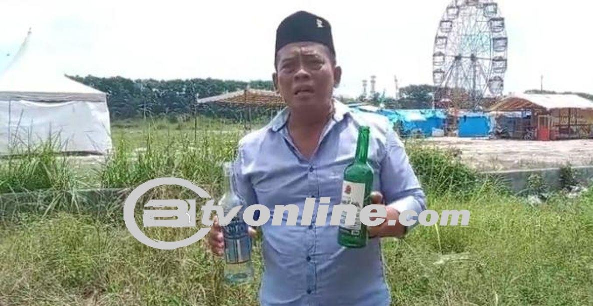 Pertunjukan Live Music DJ di Pasar Malam Kisaran Dibongkar, Botol Miras Berbagai Merek Ditemukan
