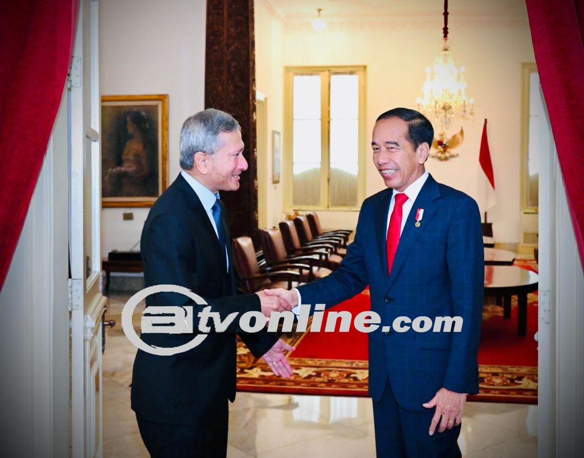 Momen Presiden Jokowi Terima Kunjungan Kehormatan Menlu Singapura