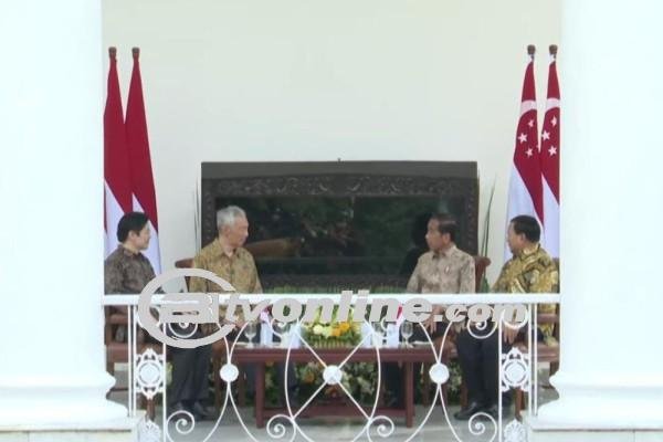 Diskusi Kepala Negara di Istana Bogor,Jokowi, Prabowo, dan PM Singapura Bahas Masa Depan Bersama