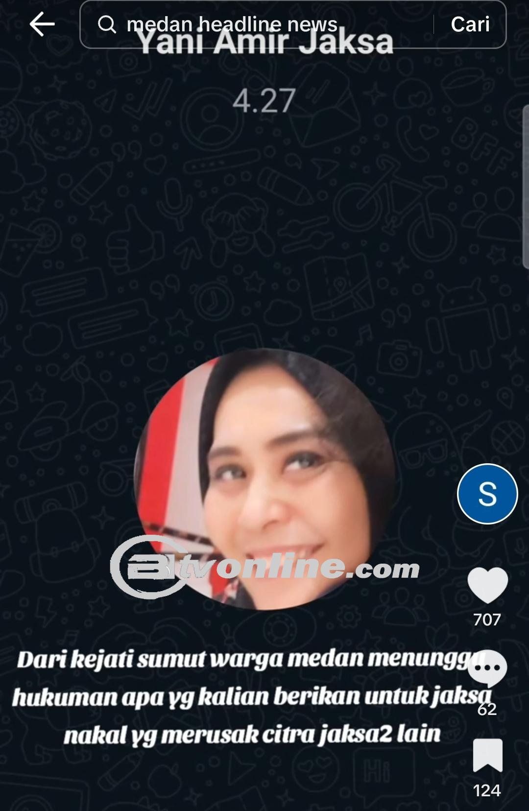 Rekaman Oknum Jaksa Kejati Sumut Diduga Meminta Uang Beredar di Media Sosial