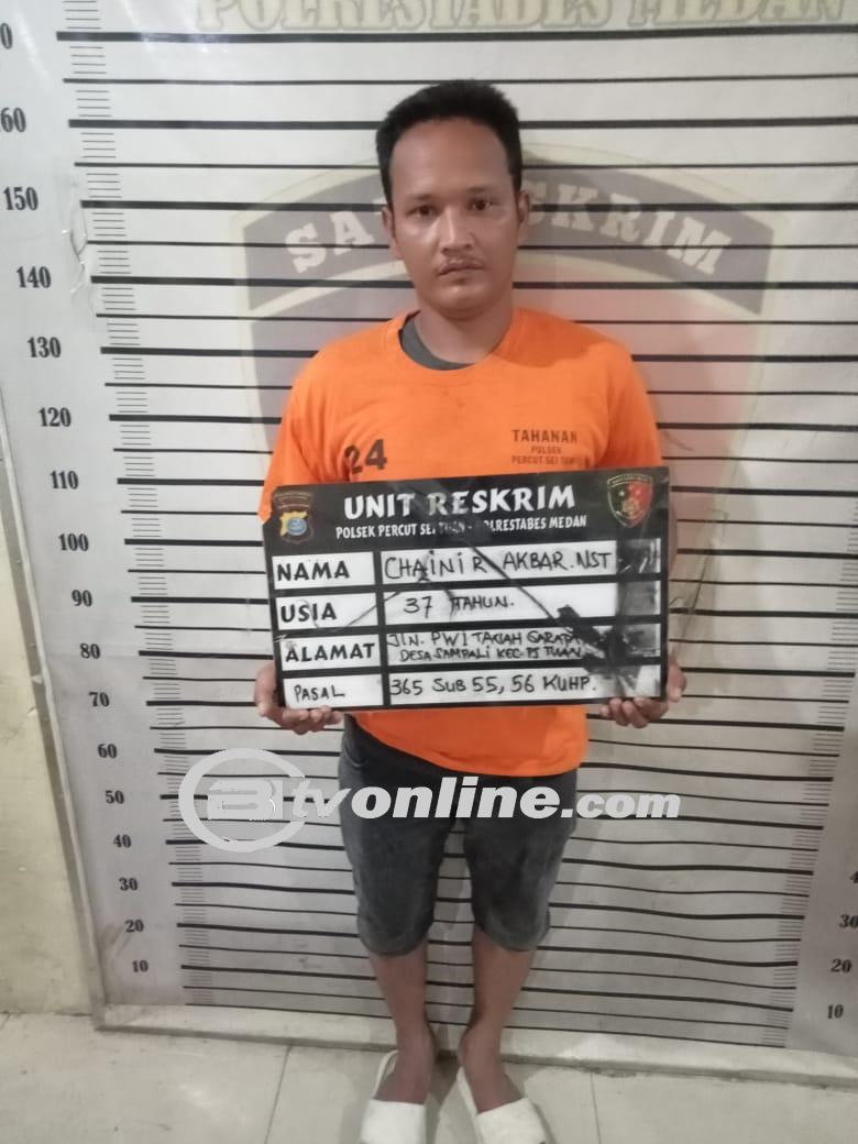 Polsek Percut Sei Tuan Berhasil Menangkap Pelaku Pencurian  dan Pengancaman di Cafe Anugrah