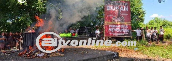 Protes Atas Kekerasan, Foto Senior STIP Yang Jadi Tersangka Dibakar di Kuburan Oleh Warga Bali