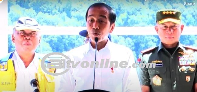 Presiden Jokowi Resmikan Bendungan Ameroro