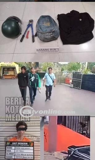 Polsek Medan Kota Berhasil Mengamankan Pelaku Spesialis Pencurian Ban Serap Mobil