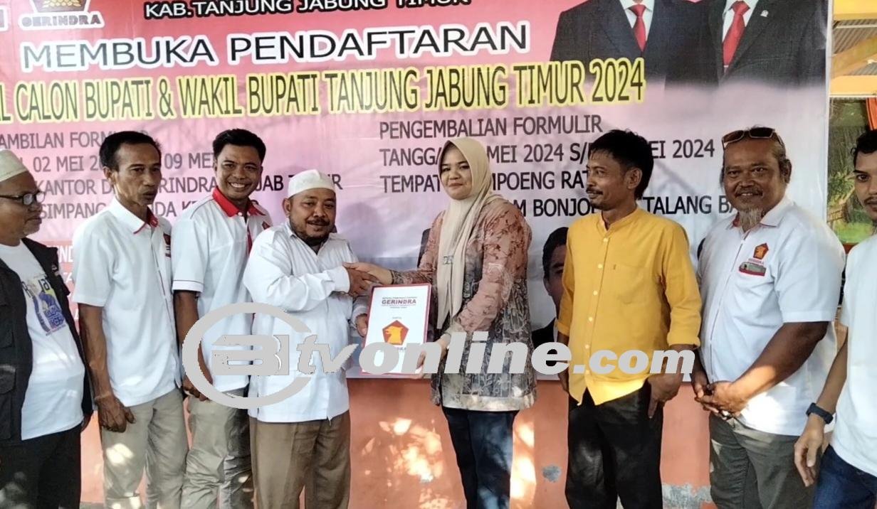 Dilla Hikmasari Mendaftar sebagai Calon Bupati Tanjab Timur dari Gerindra: Permulaan Perjuangan Bersama