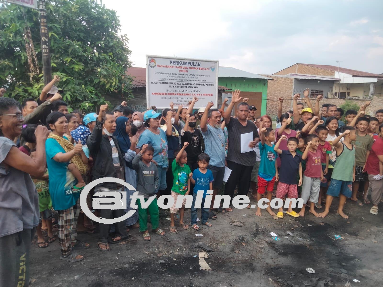 Warga Jalan H Anif Kampung Kompak Tolak Ganti Rugi dan Digusur Dari Mafia Tanah