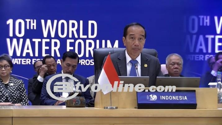 Jokowi Ungkap 3 Prinsip Kunci Dalam Pengelolaan Air di World Water Forum ke-10