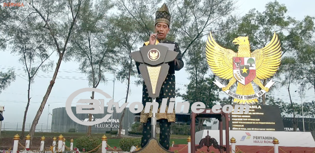 Presiden Jokowi Pimpin Upacara Hari Lahir Pancasila di Blok Rokan, Dumai: Sebuah Simbol Kemandirian Energi Nasional