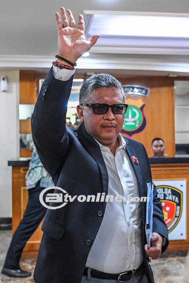 Sekjen PDIP Hasto Kristiyanto Rampung Diperiksa Terkait Dugaan Penyebaran Hoaks