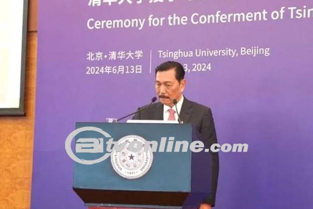 Luhut Binsar Pandjaitan Dianugerahi Gelar Profesor Kehormatan oleh Tsinghua University di China
