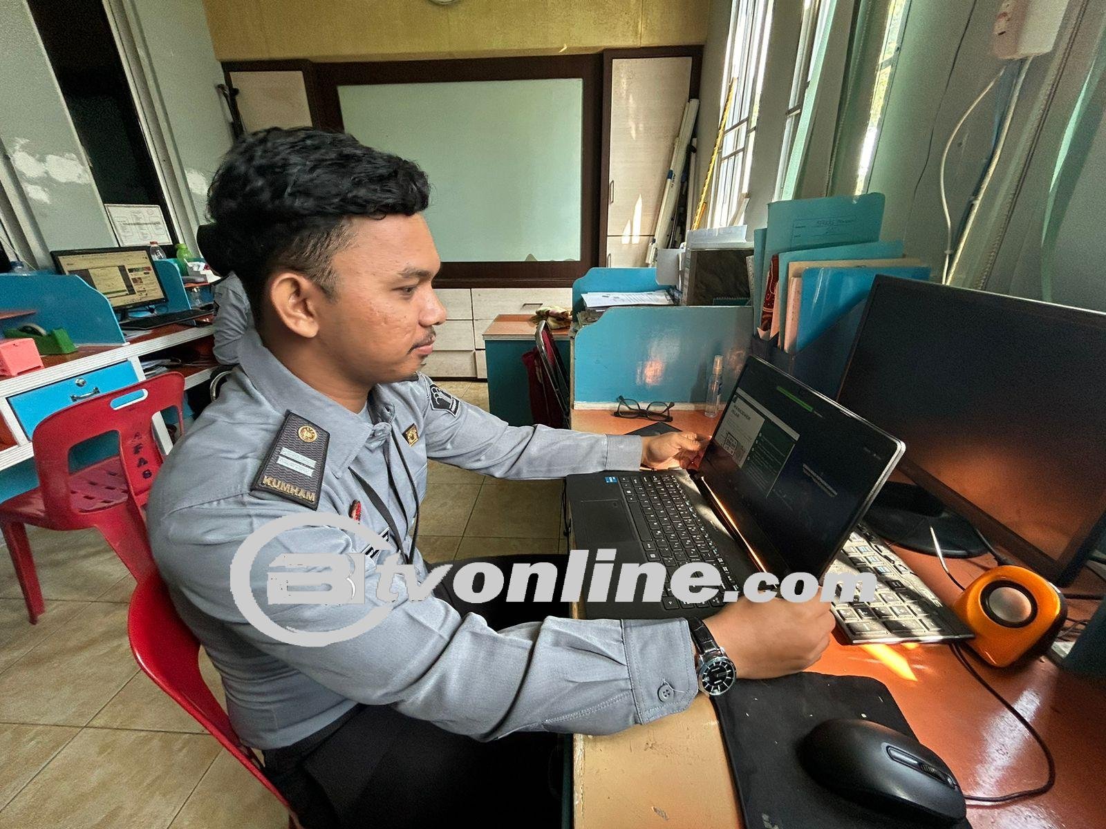 Humas Lapas Labuhan Ruku Ikuti Sosialiasi Kepmenkumham Tentang Manajemen Kehumasan