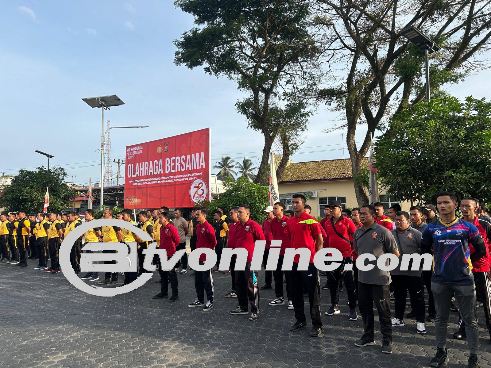 Lapas Labuhan Ruku Kanwil Kemenkumham Sumatera Utara Menghadiri Rangkaian Kegiatan Menjelang HUT Bhayangkara ke-78