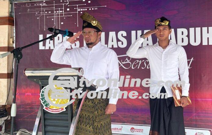 Kalapas Labuhan Ruku Kanwil Kemenkumham Sumatera Utara Gelar Upacara Peringatan Hari Lahir Pancasila
