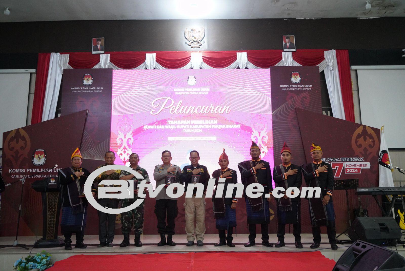 Sekda Jalan Berutu Hadiri Launching Tahapan Pilkada Pakpak Bharat
