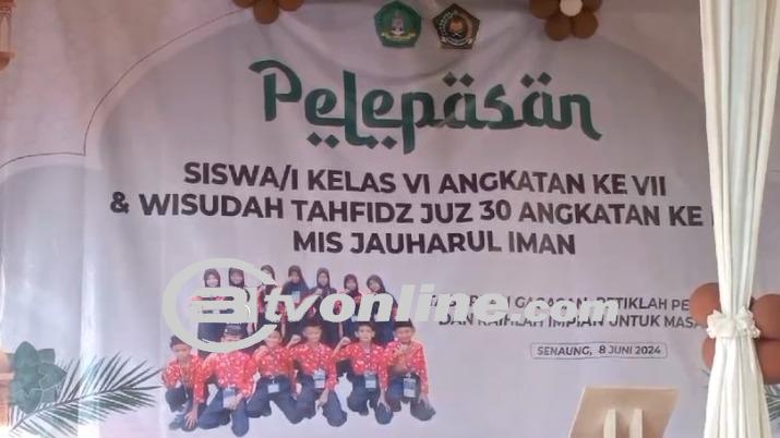 Pelepasan dan Wisuda Tahfidz di MIS Jauharul Iman Senaung: Momen Meriah Menuju Masa Depan yang Cerah