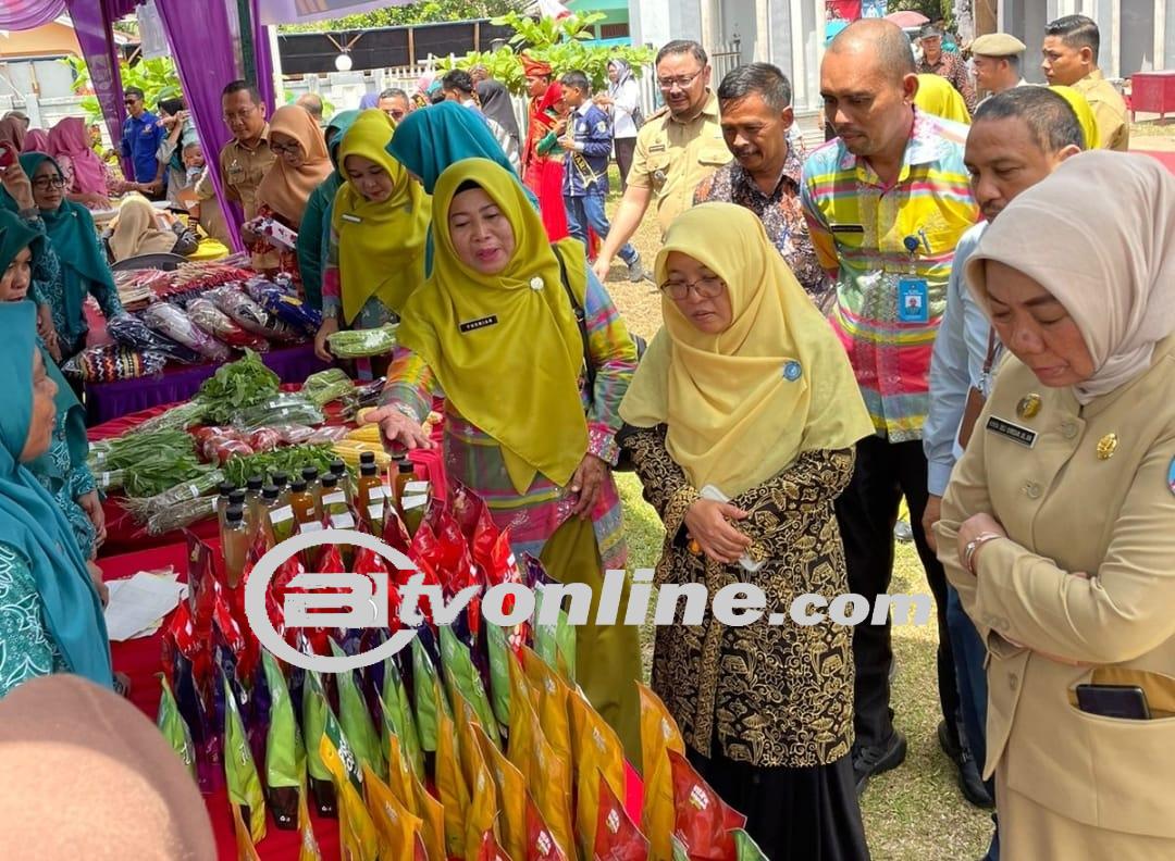 Pj. Bupati Batu Bara bersama TP PKK Provsu Monitoring PAAR Desa Sumber Padi