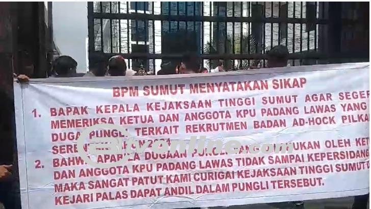 Aksi Demonstrasi Mahasiswa Terkait Dugaan Pungli KPU Palas: Kejati Sumut Ambil Langkah Tegas