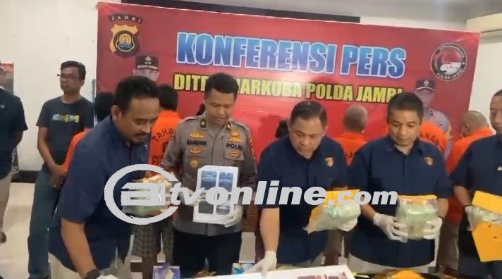 Operasi Antinarkoba Berhasil Meringkus Sindikat Narkoba Besar di Jambi