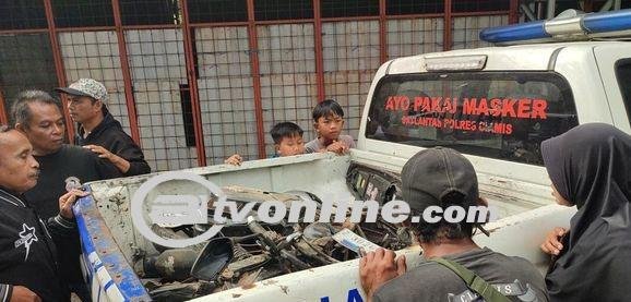 Tragis! Baru Pulang Rantau , Pemotor Tewas Terseret Truk di Tanjakan Alinayin, Ciamis