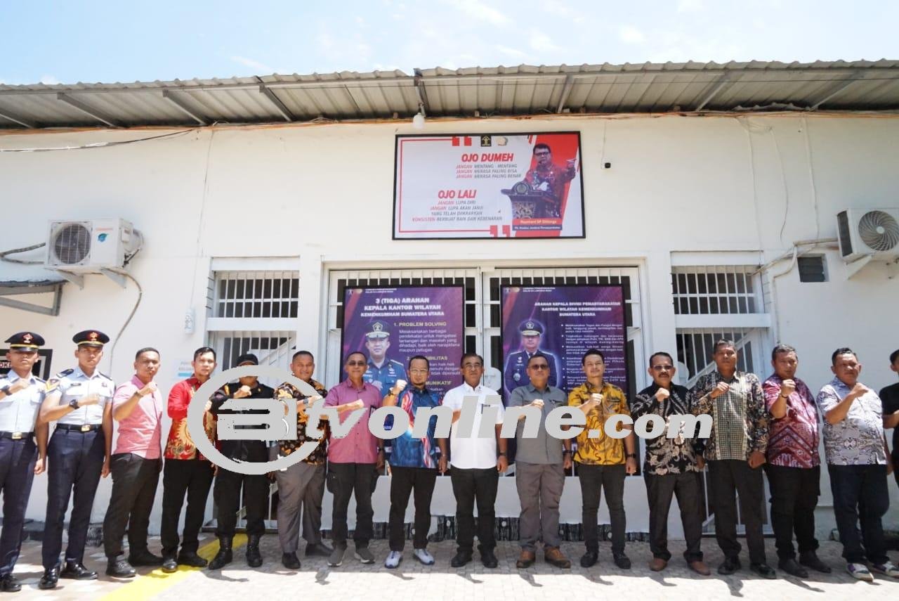 Lapas Labuhan Ruku Terima Kunjungan Monitoring dan Evaluasi Kakanwil Kemenkumham Sumatera Utara