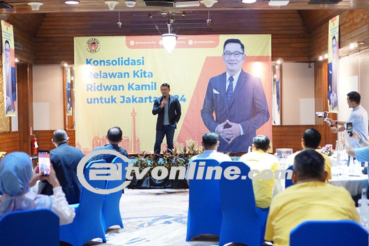 Relawan Kita Siap Perjuangkan Ridwan Kamil di Pilgub Jakarta Setelah Gelar Konsolidasi