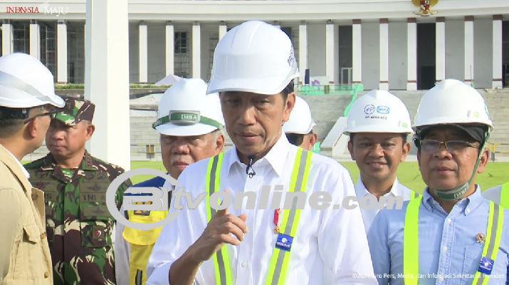 Presiden Joko Widodo Meresmikan Gedung Kantor Bank Tabungan Negara (BTN) di Ibu Kota Nusantara.