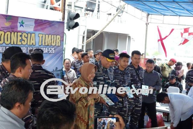 Perpustakaan Digital KRI Teluk Weda Yang Diresmikan Mensos Risma