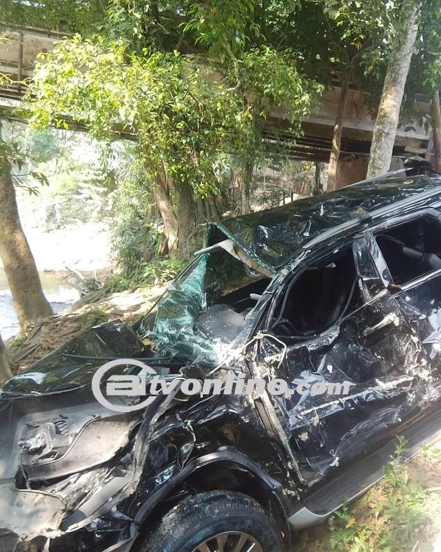 Mobil Pengawal Pj Gubernur Sumsel Terjun ke Sungai Lubai!