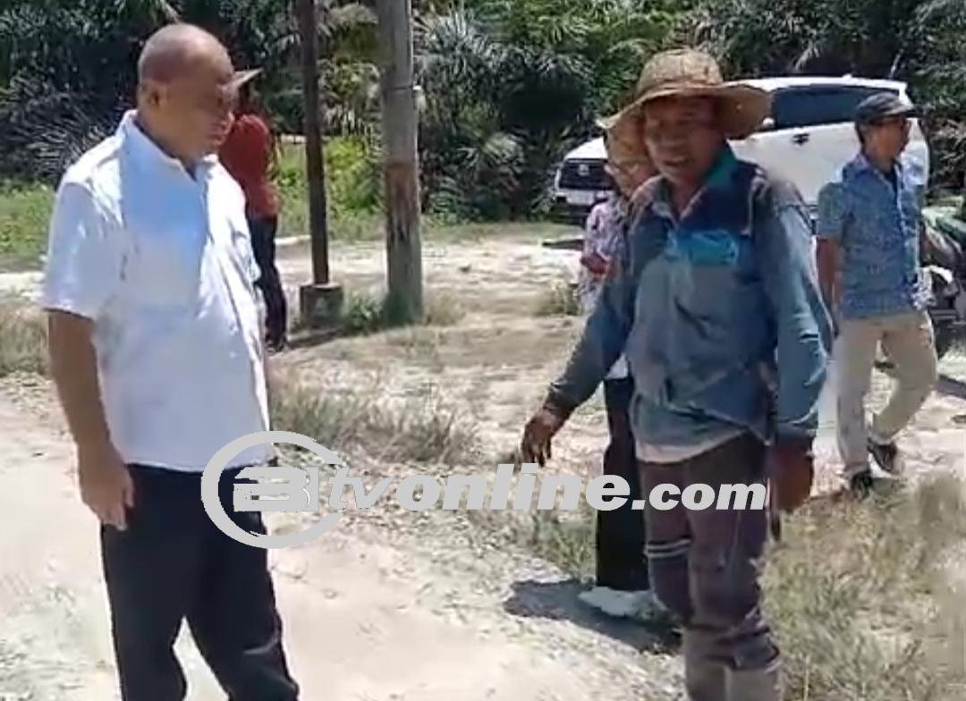 Kunker DPRD Provsu Minta Jalan Desa Bagan Baru Menuju Desa Kapal Merah Kabupaten Batu Bara Segera Diperbaiki 