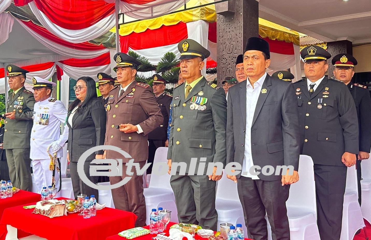 Puncak HUT Bhayangkara ke – 78, Lapas Labuhan Ruku Kanwil Kemenkumham Sumatera Utara Hadiri Upacara dan Syukuran Peringatan HUT Bhayangkara