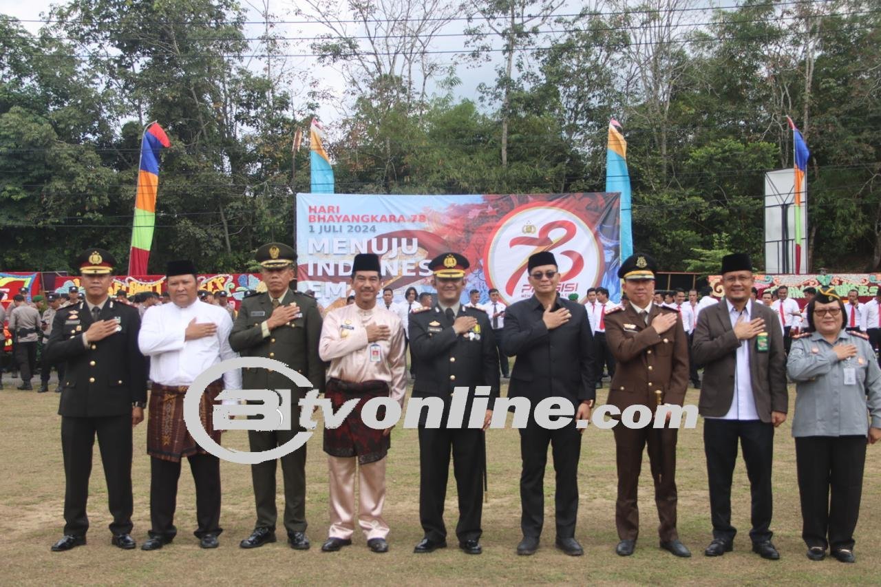 Polres Muaro Jambi Menggelar Upacara dan Syukuran Hari Ulang Tahun Bhayangkara ke-78
