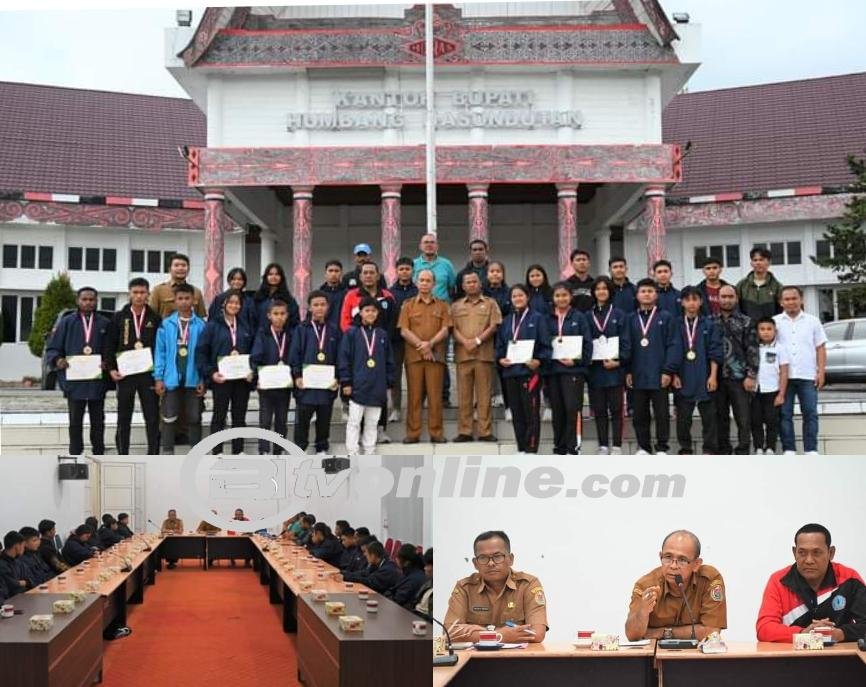 Bupati Humbahas Terima Audiensi Kontingen Popkab Humbahas