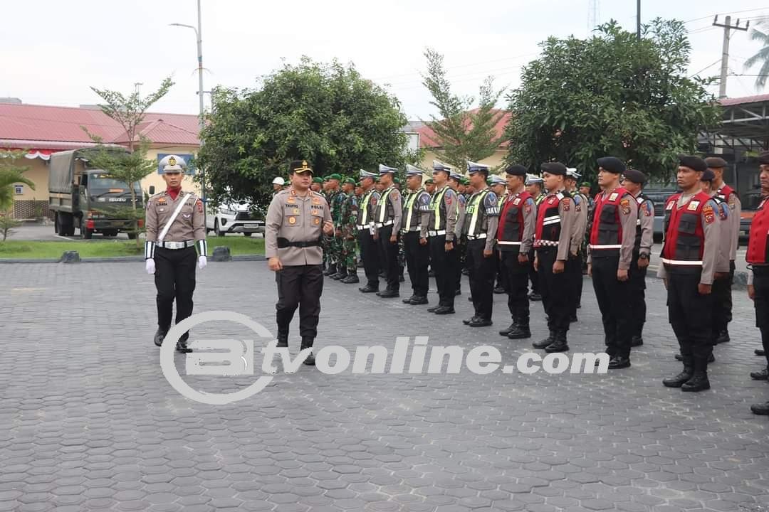 Polres Batu Bara Gelar Apel Pasukan Operasi Kewilayahan Patuh Toba 2024